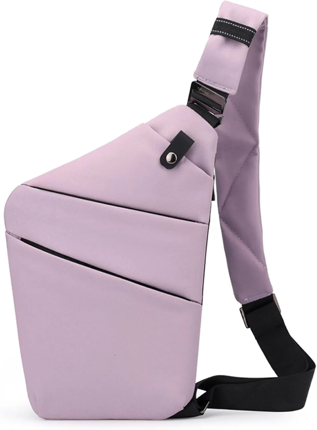 Anti Theft Crossbody Bags for Women, 2025 New Anti-Theft Travel Bag, Shoulder Bag Anti-theft Design for Travel, Sport (Light Purple - Right Shoulder)