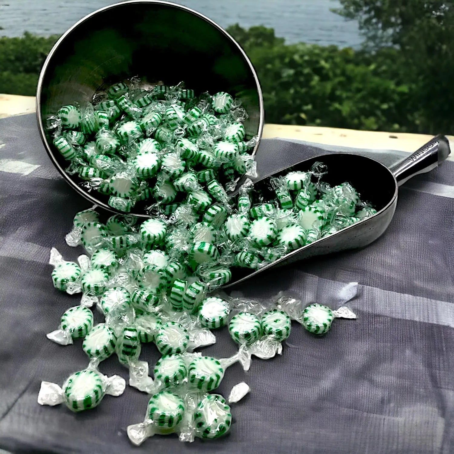 Arcor Sugar Free Spearmint Starlight Gourmet Hard Candy - Keto Friendly, 1.5 lbs Cool Refreshing Mints Individually Wrapped - Ideal Diabetic Candy, Gluten Free(24 oz)