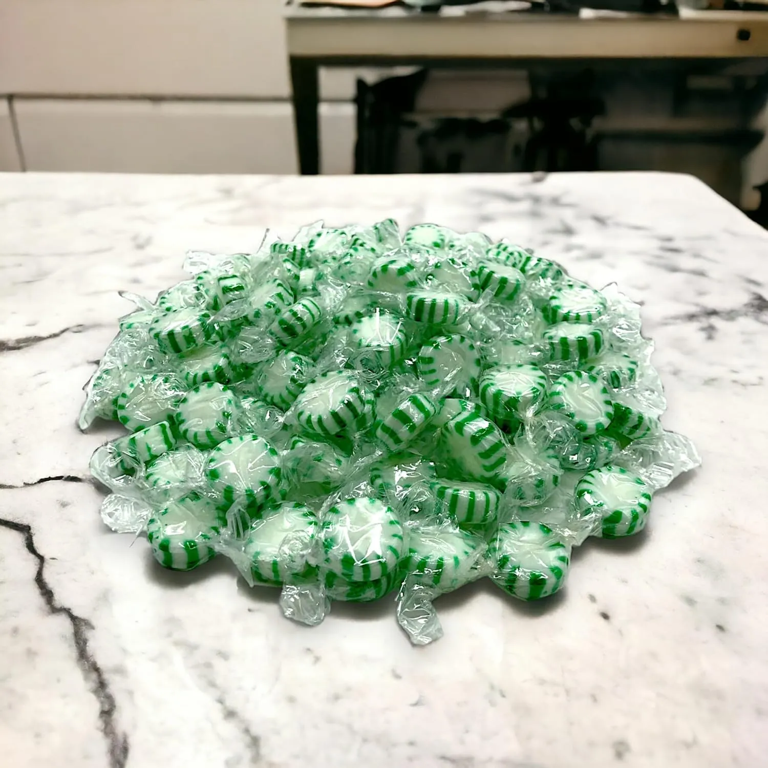 Arcor Sugar Free Spearmint Starlight Gourmet Hard Candy - Keto Friendly, 1.5 lbs Cool Refreshing Mints Individually Wrapped - Ideal Diabetic Candy, Gluten Free(24 oz)