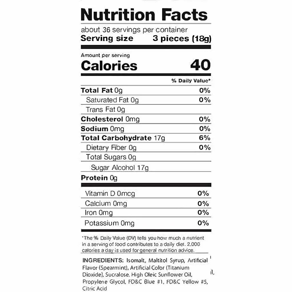 Arcor Sugar Free Spearmint Starlight Gourmet Hard Candy - Keto Friendly, 1.5 lbs Cool Refreshing Mints Individually Wrapped - Ideal Diabetic Candy, Gluten Free(24 oz)