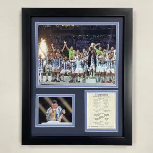 Argentina | 2022 FIFA World Cup Champions | 12"x15" Framed Photo Collage (Celebration)