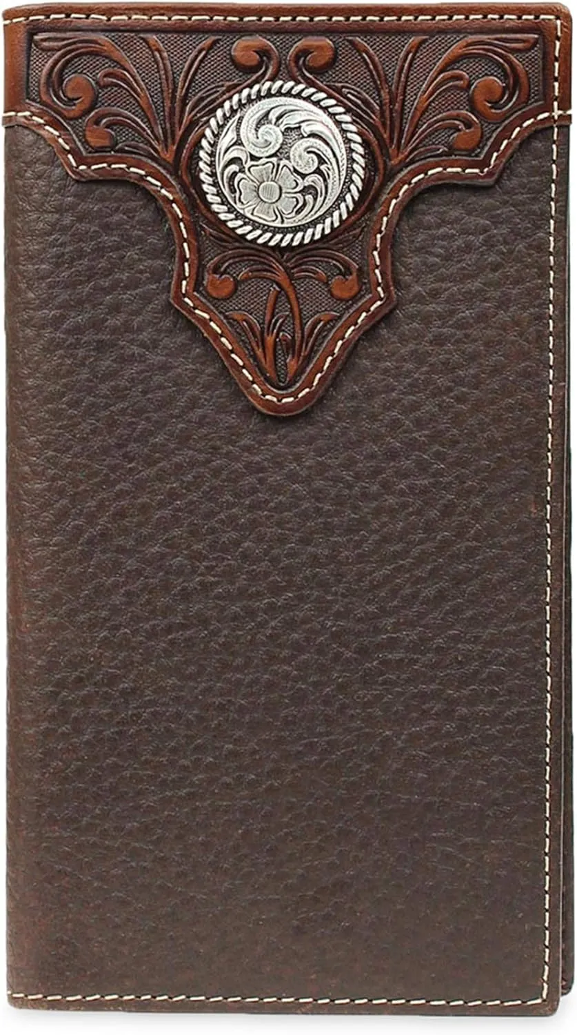 ARIAT WALLET ARIAT Men's Triangle Top Rodeo, Brown, One Size