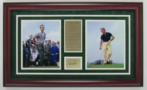 Arnold Palmer Framed Photo Tribute Collage w/Laser Engraved Autograph - Autographed Golf Photos