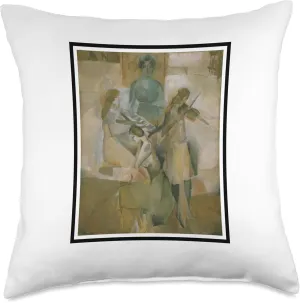 Art Movements, Dadaism, Marcel Duchamp Throw Pillow, 18x18, Multicolor
