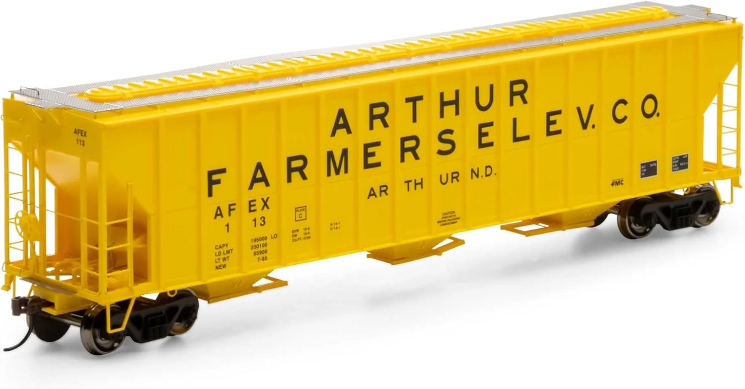 Athearn HO RTR FMC 4700 Covered Hopper AFEX #113 ATH81578 HO Rolling Stock