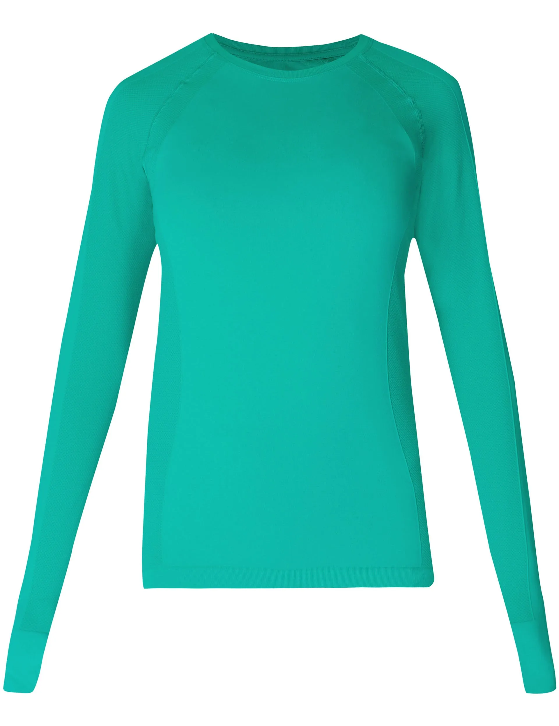 Athlete Seamless Gym Long Sleeve Top - Gem Green