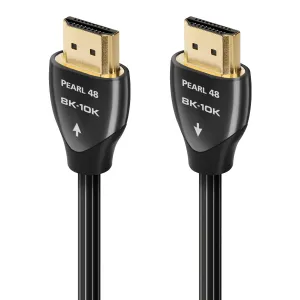 AudioQuest Pearl 48 2.1 HDMI Cable - 8K/10K Ultra HD, Gaming, High-Speed, 48Gbps, HDR, eARC - 2.25m