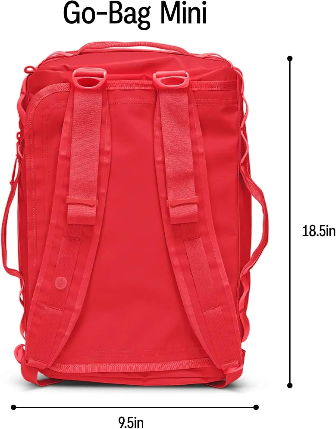 Baboon to the Moon Mini Duffle Bag – Small Gym Bag, Travel Duffel Bags for Women and Men, Duffle Bag for Travel, Backpack, Overnight Bag (Orange)