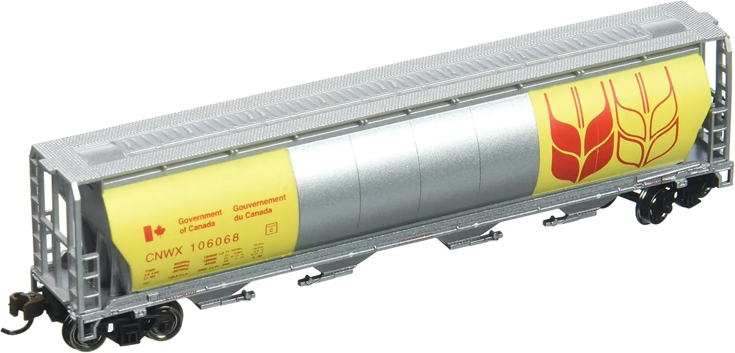 Bachmann Industries Inc. Canadian 4-Bay Cylindrical Grain Hopper Government of Canada - N Scale