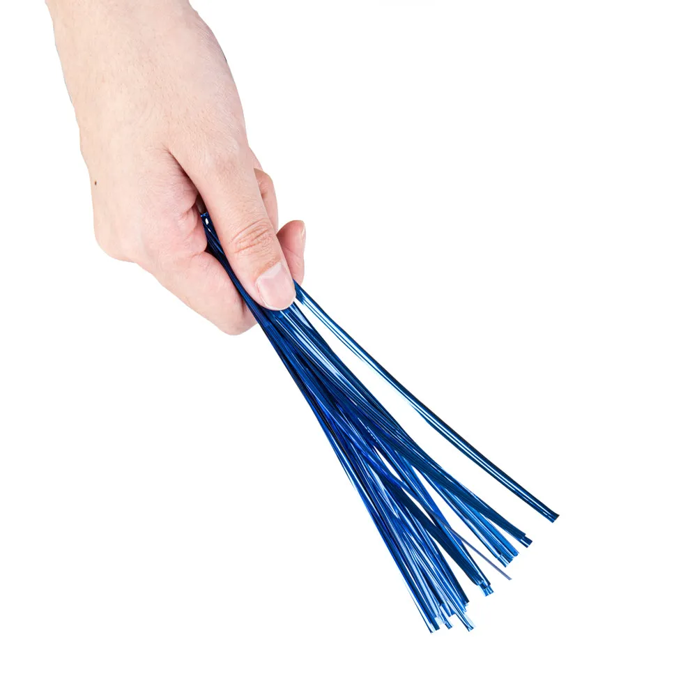 Bag Tek Blue Metallic Twist Tie / Bag Tie - 6" - 500 count box