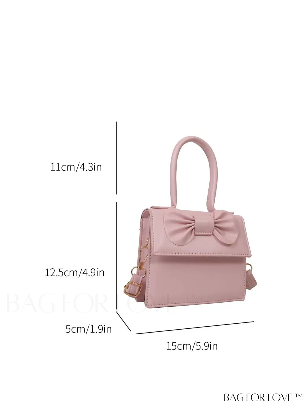 BagForLove - Stylish Mini Flip-over Square Bag with Butterfly Detail - New Arrival for Women