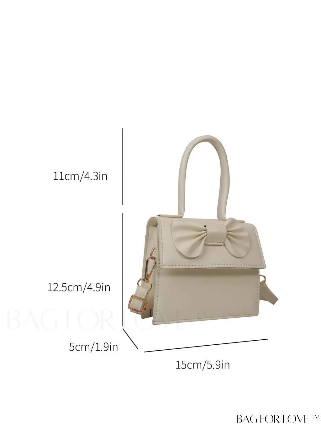BagForLove - Stylish Mini Flip-over Square Bag with Butterfly Detail - New Arrival for Women