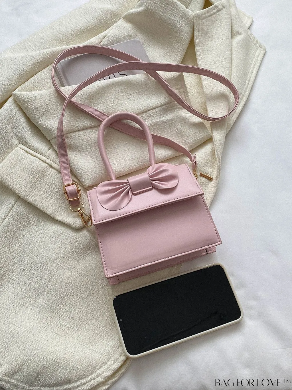 BagForLove - Stylish Mini Flip-over Square Bag with Butterfly Detail - New Arrival for Women