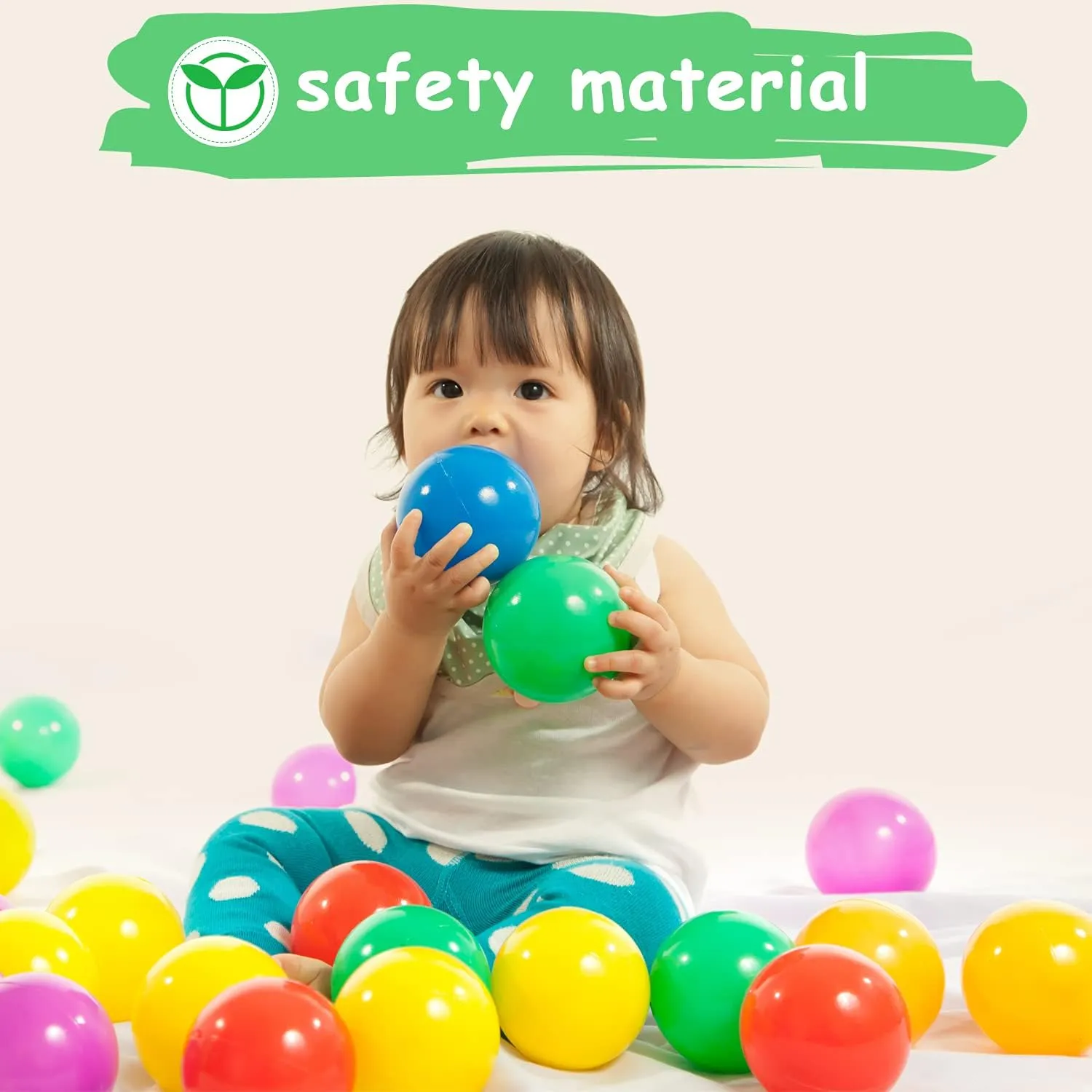 Ball Pit Balls for Baby and Toddler Phthalate Free BPA Free Crush Proof Plastic - Multicolored Pit Balls in Reusable Play Toys for Kids with Storage Bag