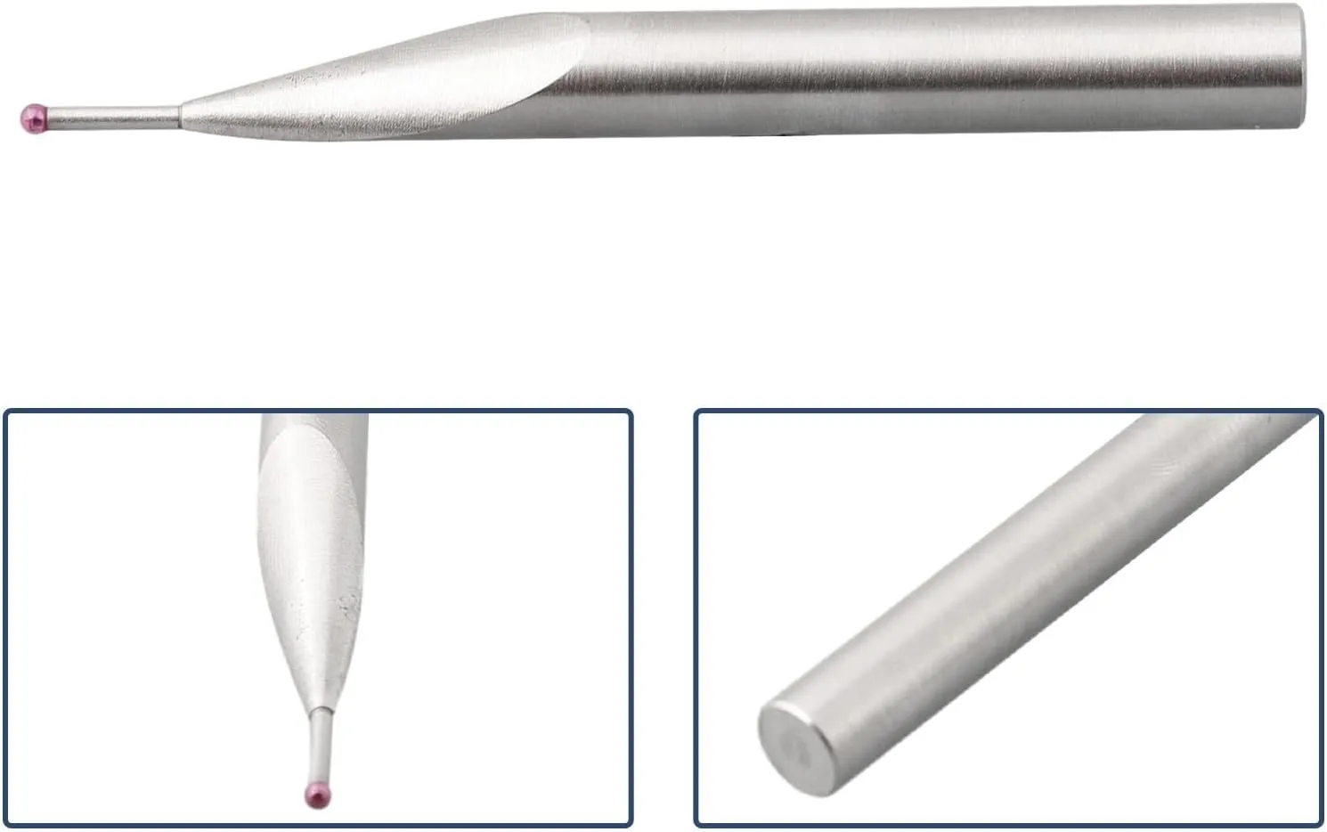 Ball Tip Probe Insert 1-4mm Carbide Ball,For Mahr Fowler For Trimos,Height Gauge Altimeter Inspection Measurement Tool 8Mm Shank 75-90mm Length(2mm ball)