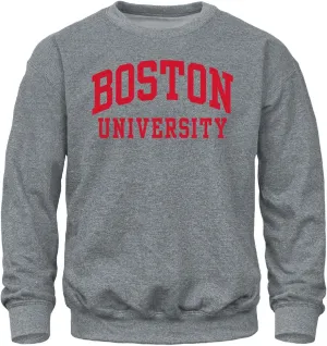 Barnesmith Crewneck Adult Unisex Sweatshirt for College, Classic Design, Charcoal Grey
