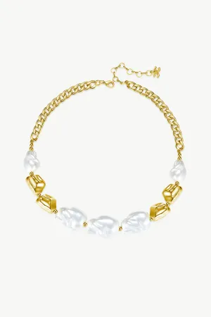 Baroque Pearl Statement Necklace