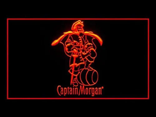 Bayyon Captain Morgan Spiced Rum Bar Led Light Sign 12x8Inch