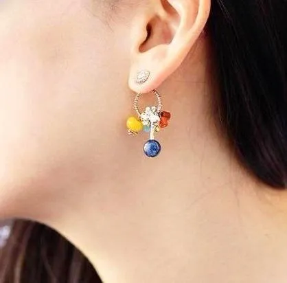 Beaded candy colored drops