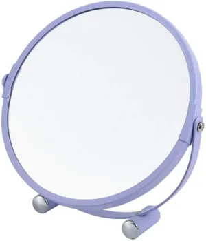 Beauty Bedroom Makeup Mirrors Cylindrical Base Multicolor Double Sided Bathroom Mirrors Creative Multifunction Dorm Room Student Mirrors