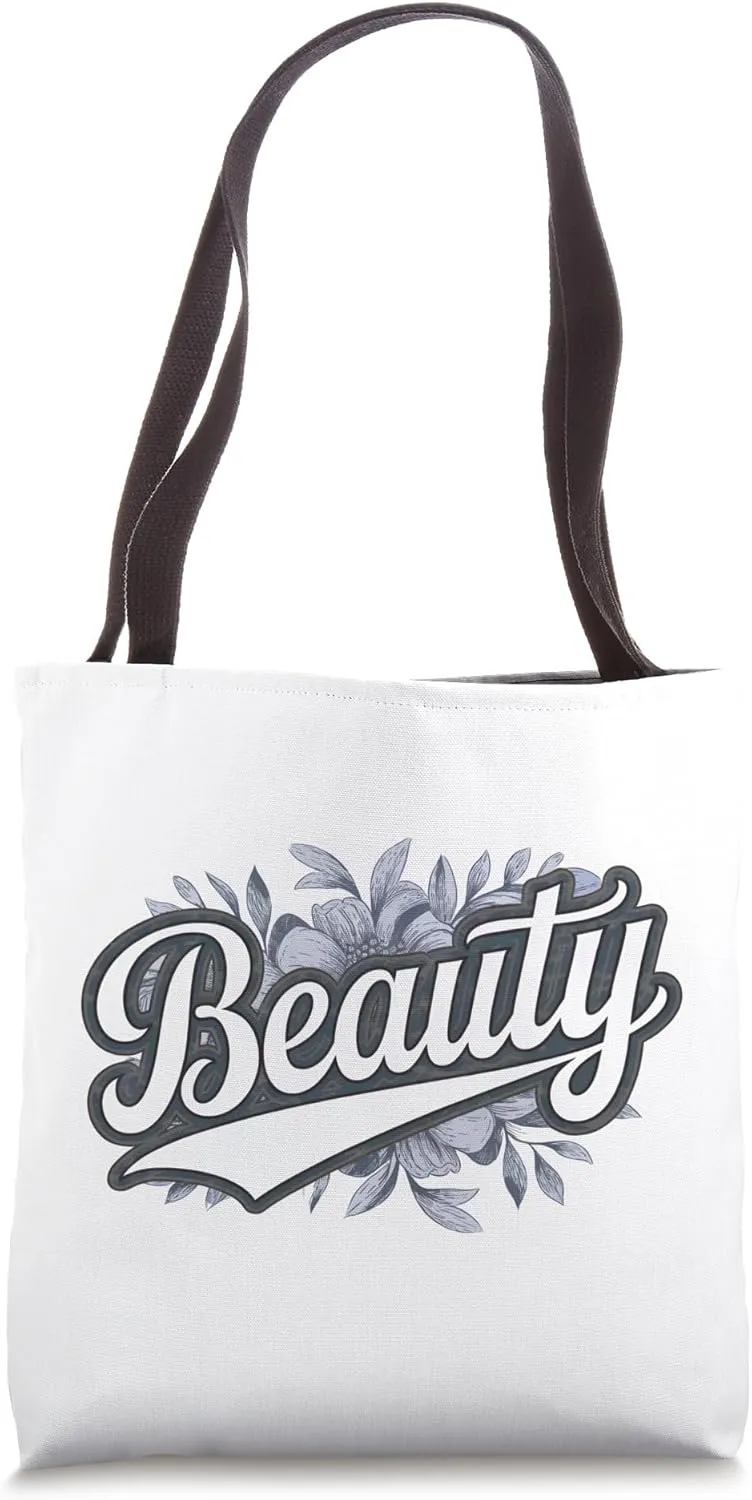 Beauty : boho floral charm with minimalist style, Tote Bag