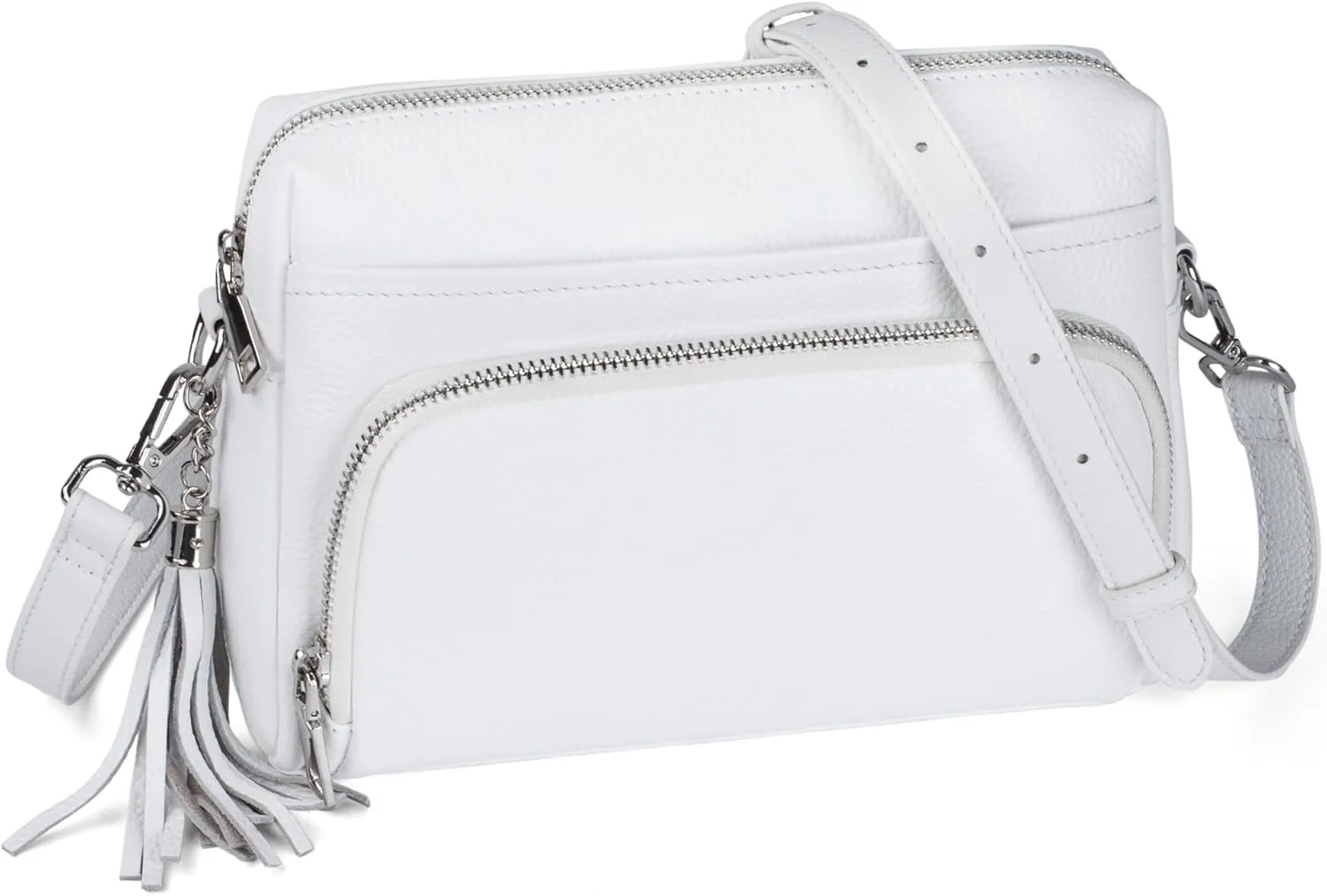 befen Genuine Leather Crossbody Purses for Women Lightweight Small Crossbody Bags Purse with Built in RFID Blocking Wallet