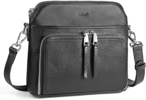 befen Genuine Leather Crossbody Purses for Women, Women's Small Crossbody Shoulder Bag with Built in RFID Wallet