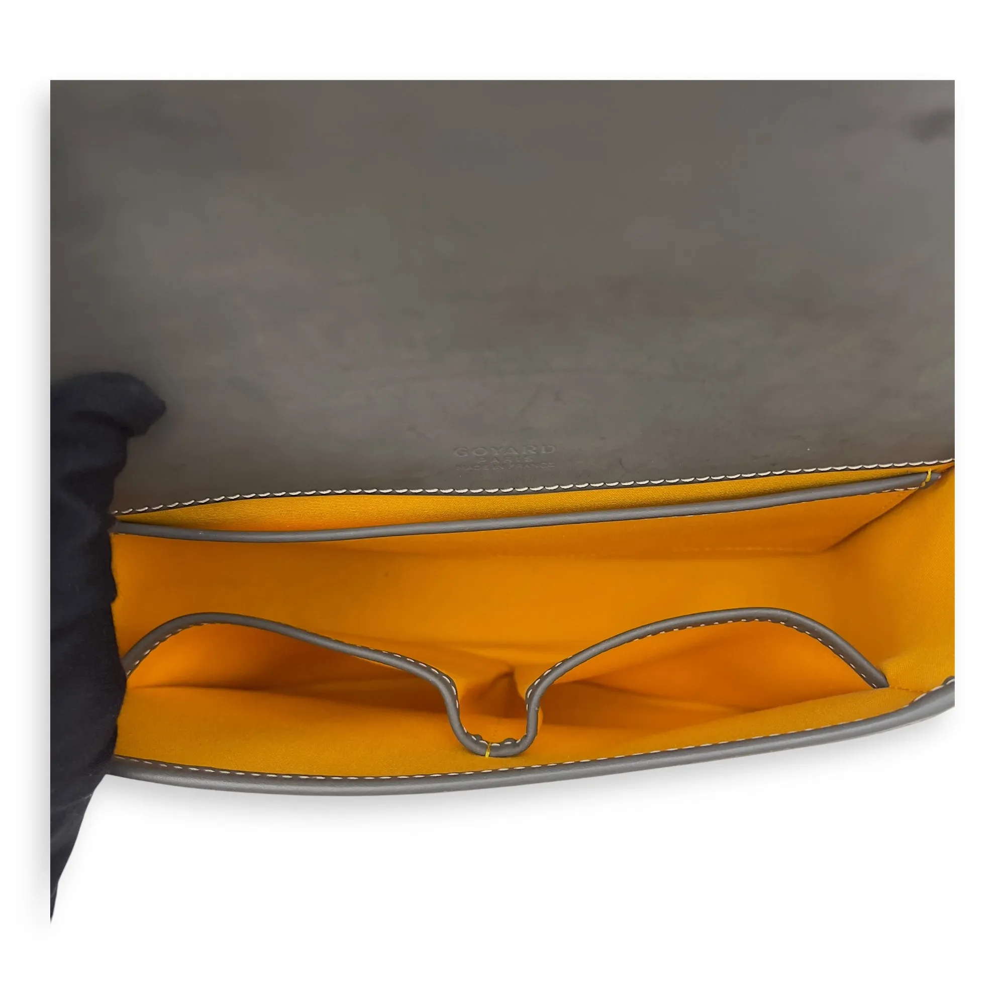 Belvedere Crossbody Bag Grey in Coated Canvas, Silver hardware