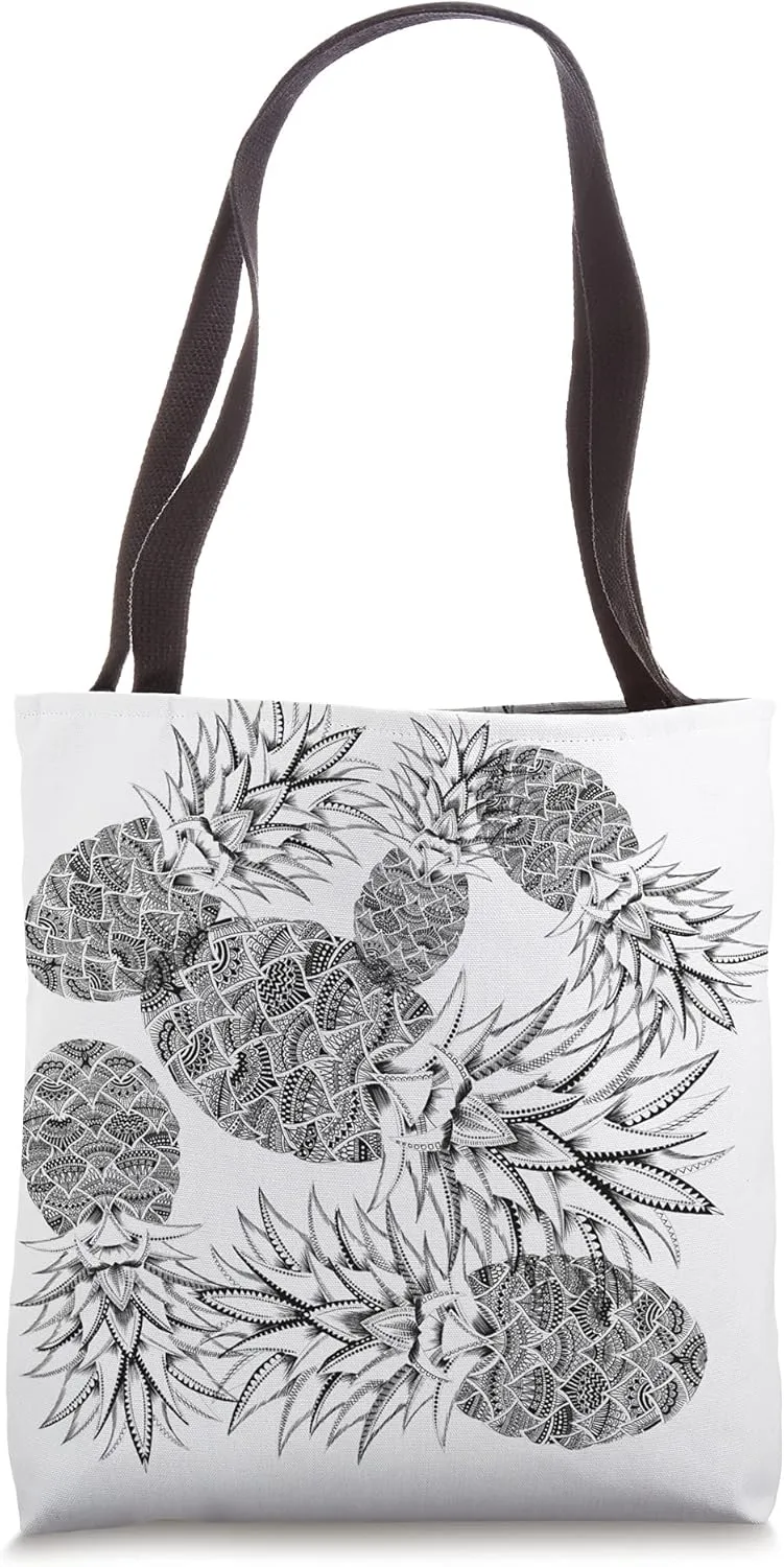 Bespoke Pineapple Print Tote Bag