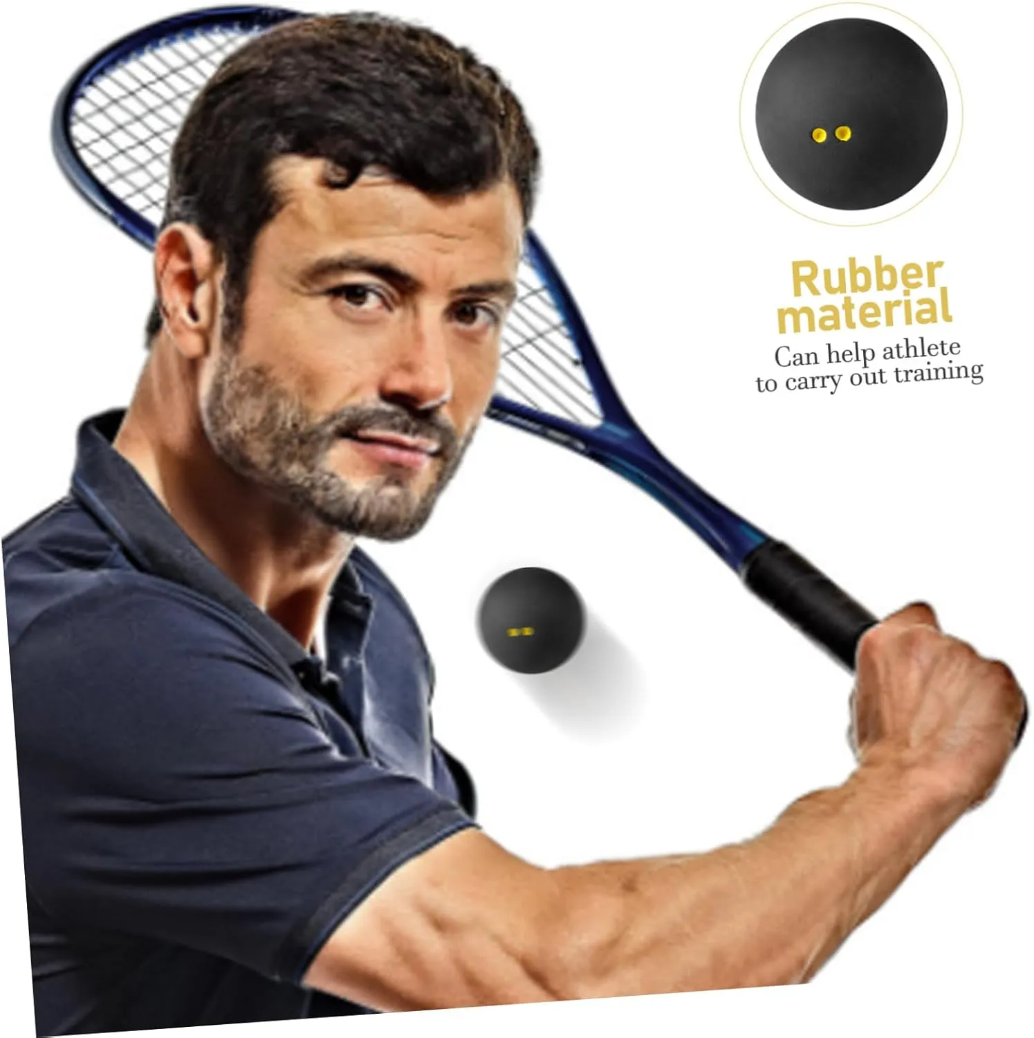 BESPORTBLE Squash Ball Racketball Ball High Elastic Racket Ball Indoor Racket Ball Training Racket Balls Ball for
