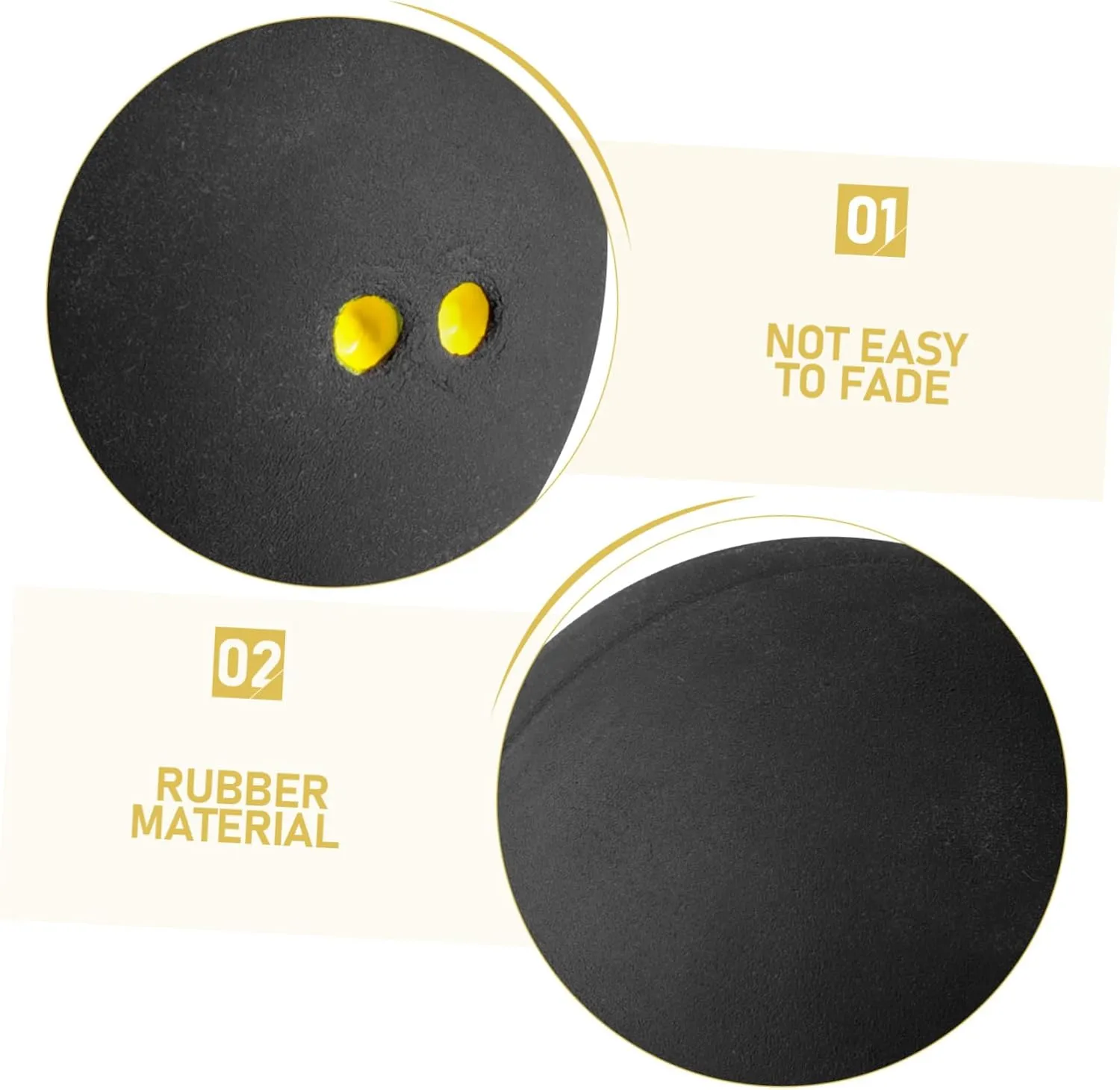 BESPORTBLE Squash Ball Racketball Ball Indoor Training Balls Racket Ball for Training Outdoor Racket Ball