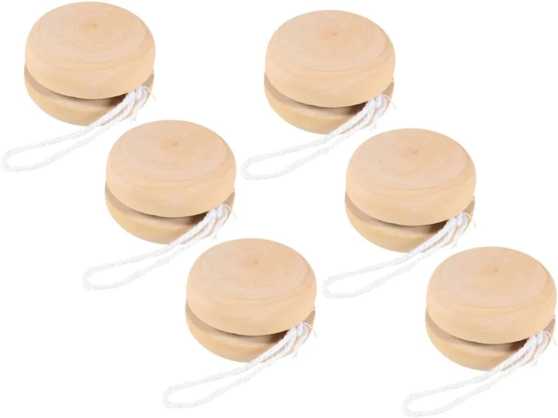 BESTonZON 4sets Paint Your Own Balls Wooden Boys and Girls Toys DIY Graffiti Balls Craft Sets 6pcs*4