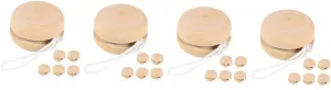 BESTonZON 4sets Paint Your Own Balls Wooden Boys and Girls Toys DIY Graffiti Balls Craft Sets 6pcs*4