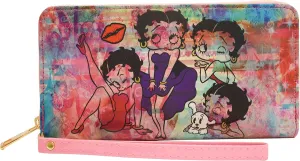 Betty Boop Wallet With Wristlet Collage - Mid-South Products