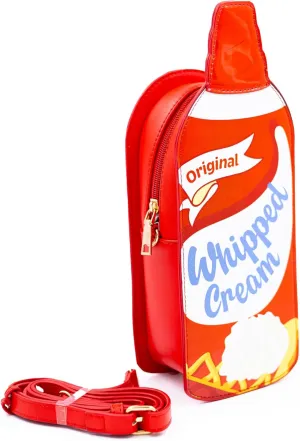 Bewaltz Novelty Handbag, Fun Shape Tween Style - Crossbody (Whipped Cream Handbag)