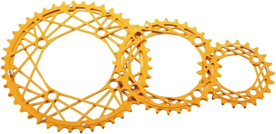 Bicycle Lightweight Chainring Cob Web Series K-Type Road 58T/130 Gold 265609