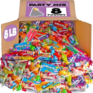 Big Bulk Candy - 8 Pounds - Individually Wrapped Candies - Big Bulk Candies - Piñata Filler Stuffers - Assorted Variety Pack for Offices, Schools, Birthday
