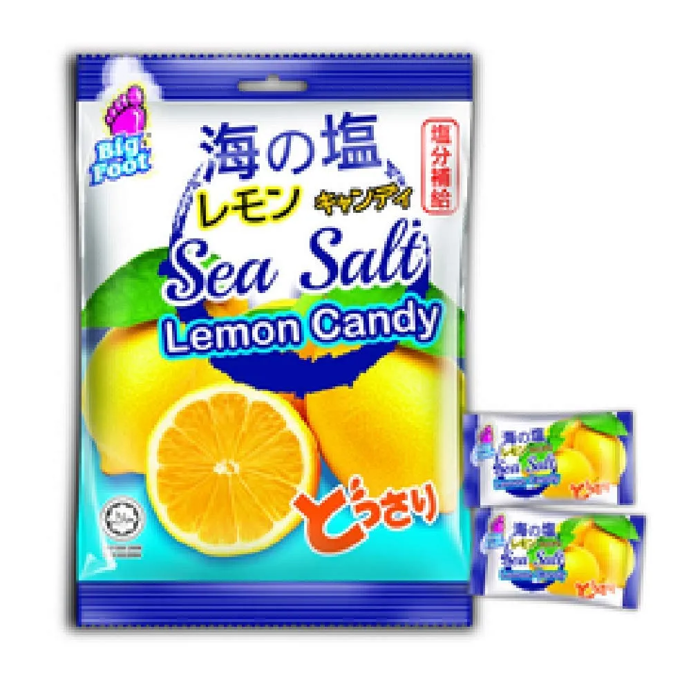 Big Foot Sea Salt Lemon Candy 150g (12 Packs)