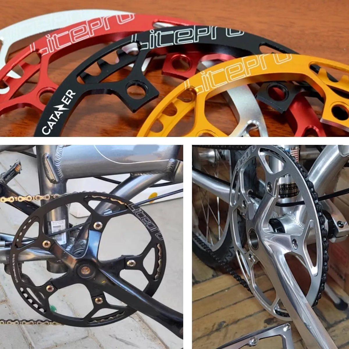 Bike Chainring 130BCD Aluminum Alloy Ultralight Bicycle Chainring 45T 47T 53T 56T 58T BMX Chainwheel for Folding Bicycle