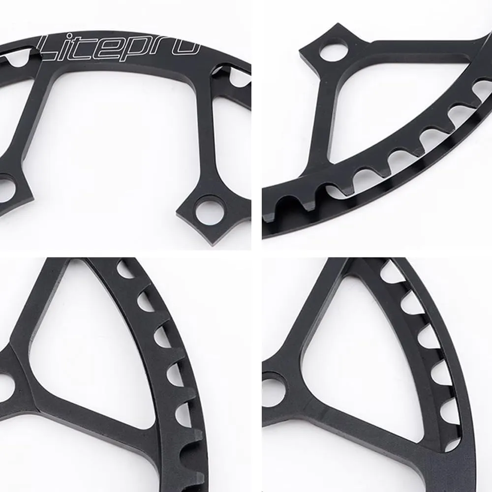 Bike Chainring 130BCD Aluminum Alloy Ultralight Bicycle Chainring 45T 47T 53T 56T 58T BMX Chainwheel for Folding Bicycle