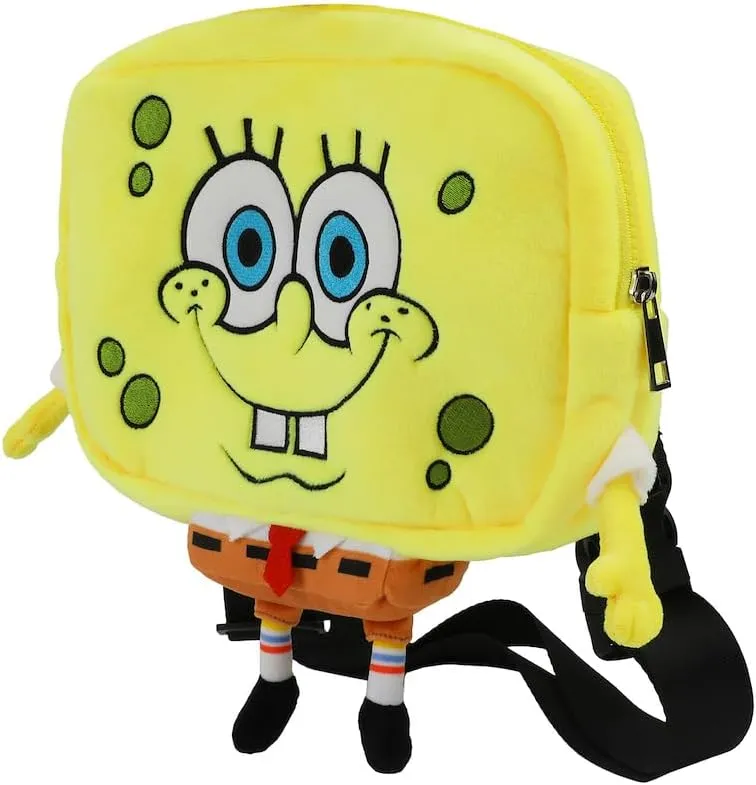 Bioworld Spongebob Squarepants 9.5" Festie Bestie Plush Crossbody Hand Bag