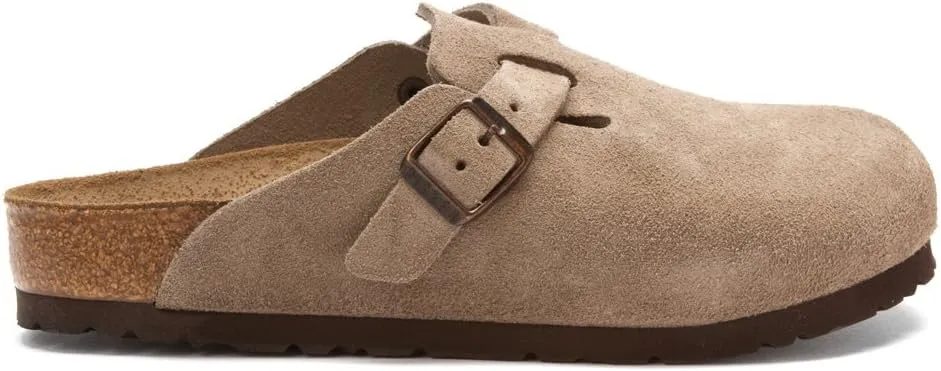Birkenstock Unisex-Adult Boston Bosten Super-Runner Work Shoes Natural Leather Black Size 36-Normal Footbed, 10