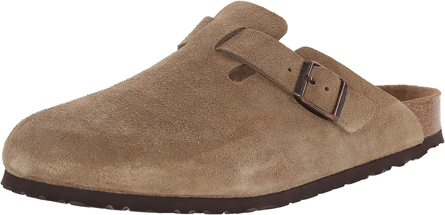 Birkenstock Unisex-Adult Boston Bosten Super-Runner Work Shoes Natural Leather Black Size 36-Normal Footbed, 10