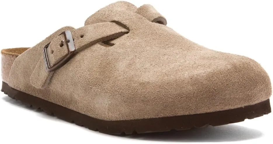 Birkenstock Unisex-Adult Boston Bosten Super-Runner Work Shoes Natural Leather Black Size 36-Normal Footbed, 10