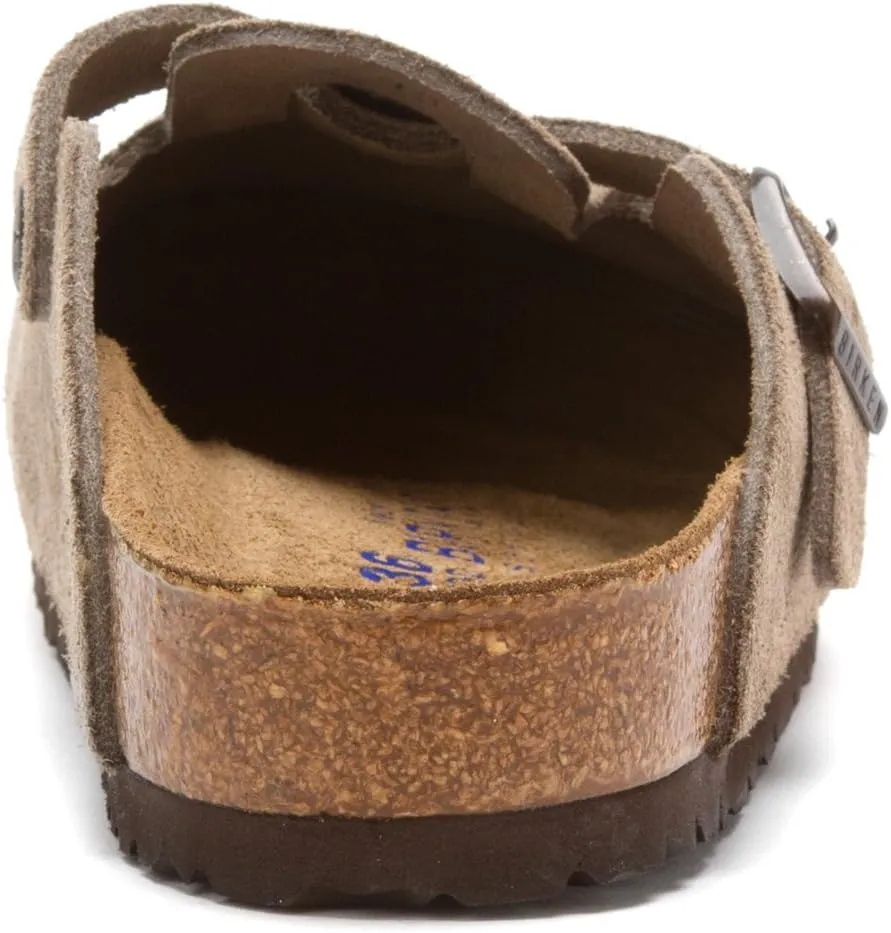 Birkenstock Unisex-Adult Boston Bosten Super-Runner Work Shoes Natural Leather Black Size 36-Normal Footbed, 10