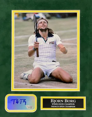 Bjorn Borg Autograph Collage 11×14 - Autographed Tennis Collages