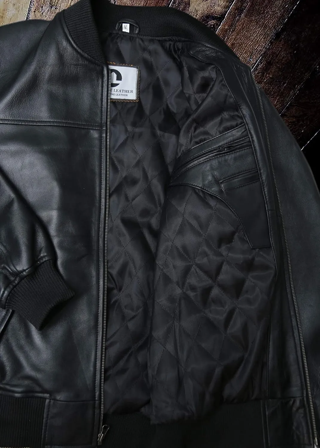 Black Casual Real Leather Jacket for Mens | Genuine Lambskin Motorcycle Biker Jackets