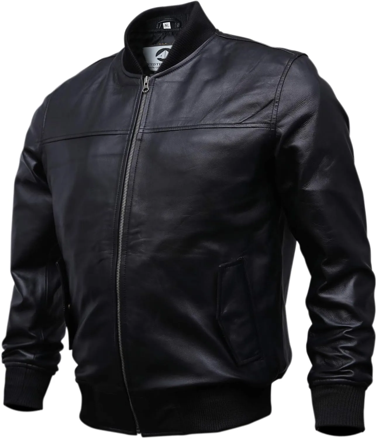 Black Casual Real Leather Jacket for Mens | Genuine Lambskin Motorcycle Biker Jackets