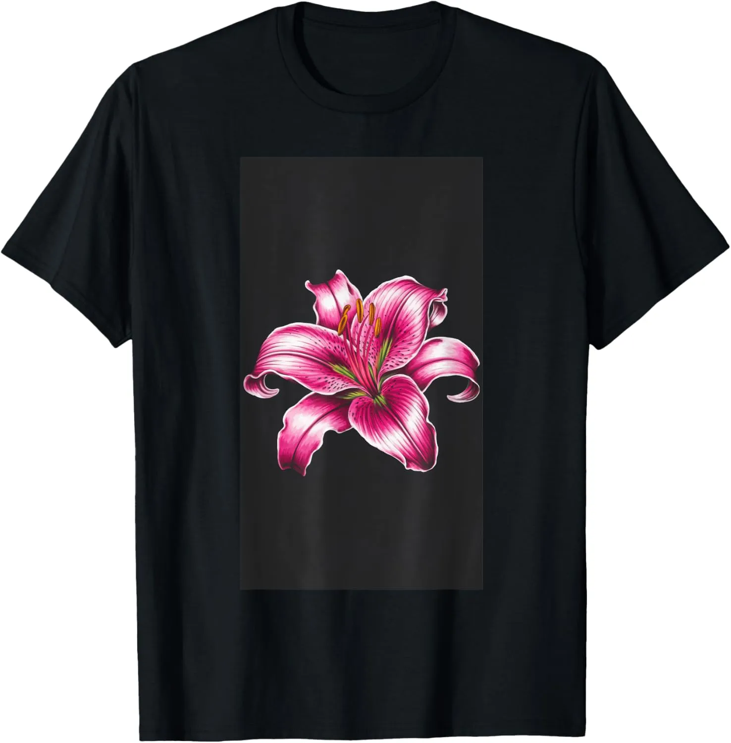 Blooming Tiger Lily Watercolor Summer Floral T-Shirt