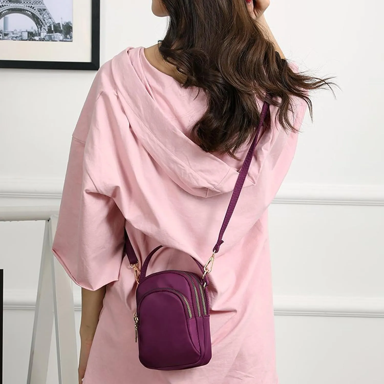 Blostirno Women's Small Crossbody Bags Purses Mini Shoulder Cell Phone Wallet Handbag Purse